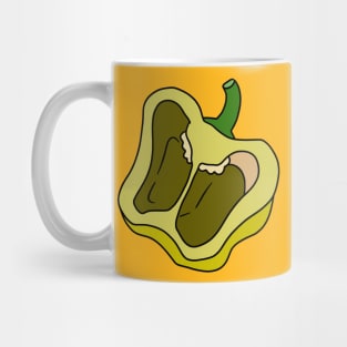 Yellow Bell Pepper Sliced in Half Mug